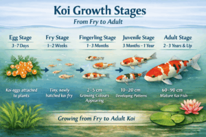 koi growth stages